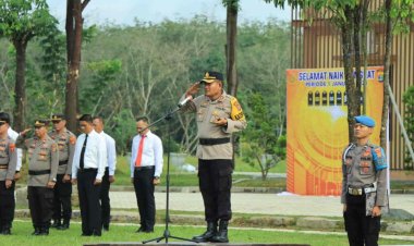 Kapolres Tubaba Pimpin  Kenaikan Pangkat 29 Perwira
