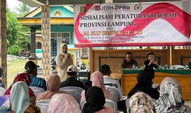 Elly Wahyuni  Sosialisasi Perda di Gadingrejo