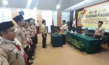 Kakwarda Lampung Lantik  Mabi dan Pinsako Pramuka SIT