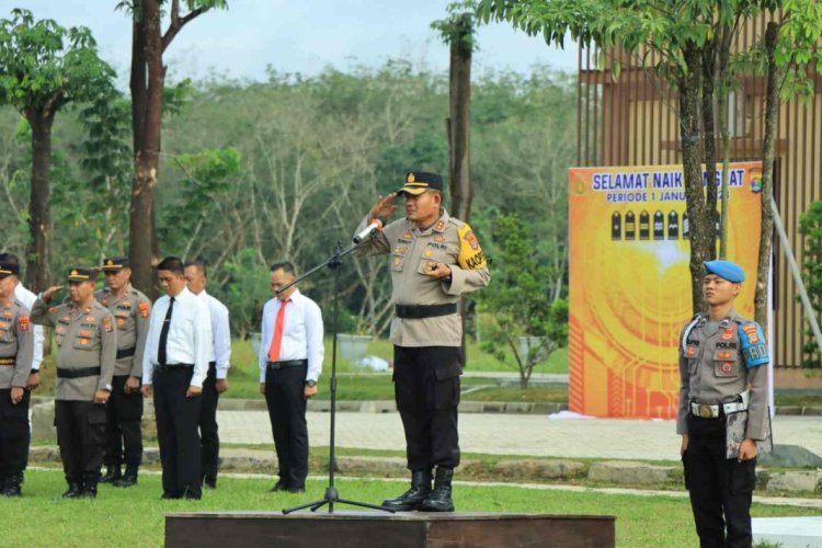 Kapolres Tubaba Pimpin  Kenaikan Pangkat 29 Perwira