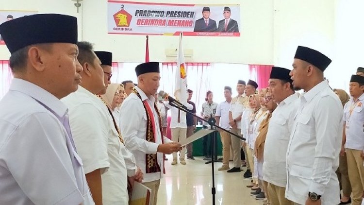 Mirza Djausal Kukuhkan  Ketua Gerindra Lamsel
