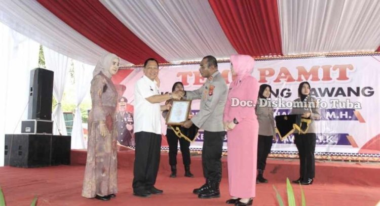 Pj. Bupati Tuba Hadiri  Pisah Sambut Kapolres
