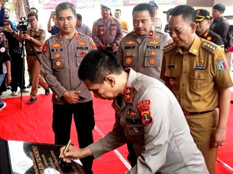 Kapolda Resmikan  Mako Polres Pringsewu   