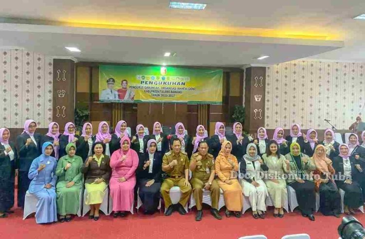 Pj. Bupati Tuba Kukuhkan  Pengurus GOW