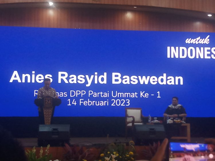 Anies Baswedan Hadiri  Rakernas I Partai Ummat