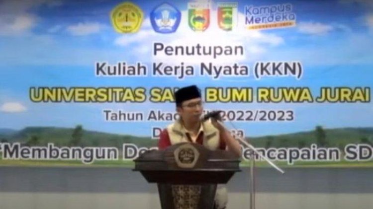 Rektor Saburai Tutup Masa KKN  Tahun 2022-2023