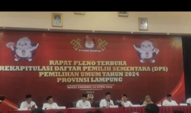 KPU Lampung Tetapkan  DPS 6.650.152 Orang
