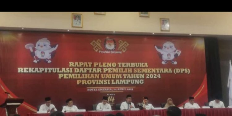 KPU Lampung Tetapkan  DPS 6.650.152 Orang