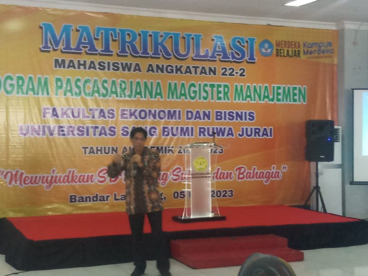 90 Mahasiswa Prodi MM Universitas Saburai Ikuti Matrikulasi