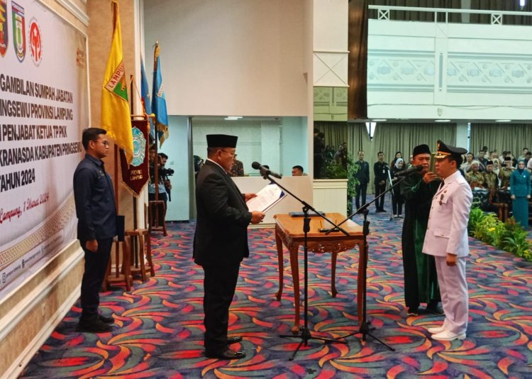Gubernur Arinal Lantik  Marindo jadi Pj Bupati Pringsewu