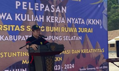 Bupati Lamsel Terima Mahasiswa Universitas Saburai  KKN