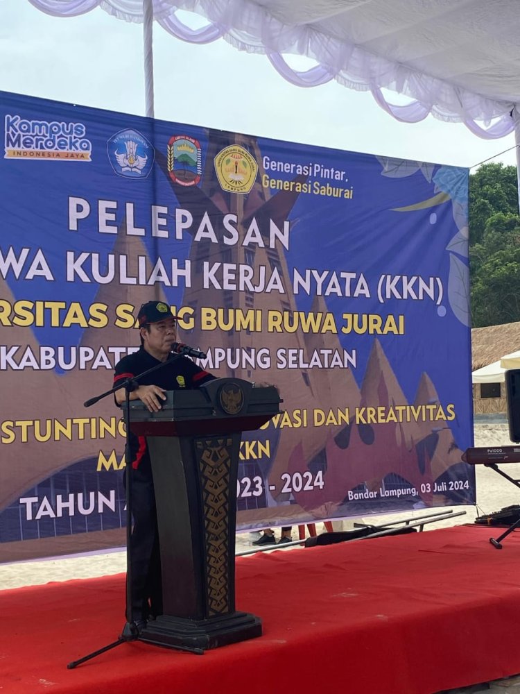 Bupati Lamsel Terima Mahasiswa Universitas Saburai  KKN