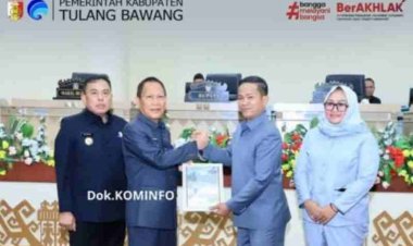 DPRD Gelar Paripurna Penyampaian LKPJ Bupati Tulang Bawang TA 2024