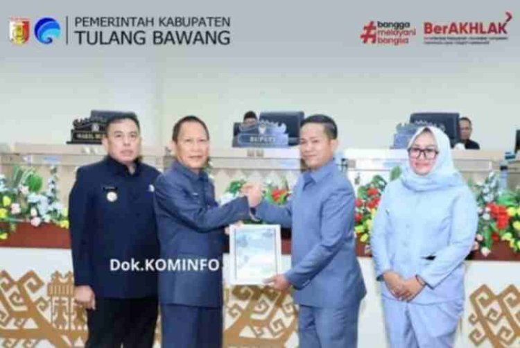DPRD Gelar Paripurna Penyampaian LKPJ Bupati Tulang Bawang TA 2024