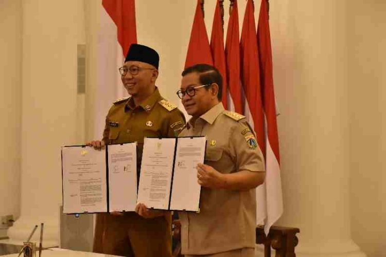 Pemprov Lampung Tandatangani MoU Bersama DKI Jakarta, Adopsi Super Apps JAKI dan Sistem Digital Tracking