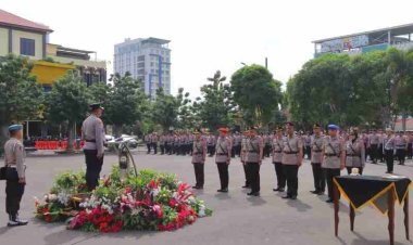 Dua Jabatan Kasat dan Empat Kapolsek di Lingkungan Polresta Bandar Lampung Diserahterimakan
