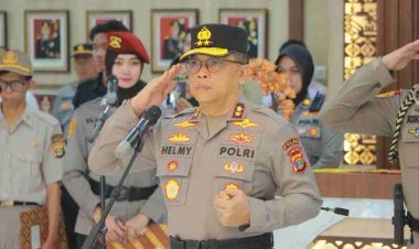 Kapolda Lampung Pimpin Upacara Pemuliaan Nilai-nilai Tribrata Peringati HUT ke-79 Bhayangkara