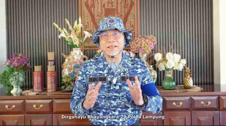 Menteri Koordinator Bidang Pangan RI Sampaikan Ucapan Dirgahayu Bhayangkara ke-79 untuk Polda Lampung