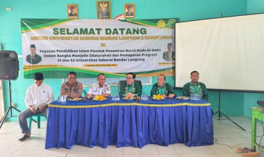 Rektor Saburai Safari Religius ke Ponpes Nurul Huda Al Amin, Tegaskan Komitmen Dekatkan Pendidikan Tinggi ke Lingkungan Pesantren
