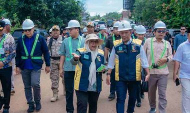 Pemprov Lampung Lakukan Groundbreaking Perbaikan di Ruas Jalan Jabung-SP Labuhan Maringgai