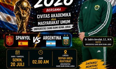 Universitas Saburai Gelar Nobar Final Piala Dunia