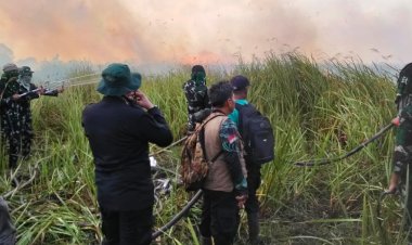 Pangdam XXI/RI Kerahkan Prajurit Yonif TP 943/DPC untuk Bantu Pemadaman Karhutla di Way Kambas