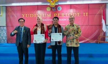 Yudisium 48 Sarjana Hukum, Rektor Saburai Tekankan Integritas dan Kejujuran
